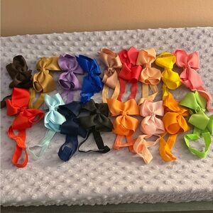 Colorful Kids Hair Bow Set